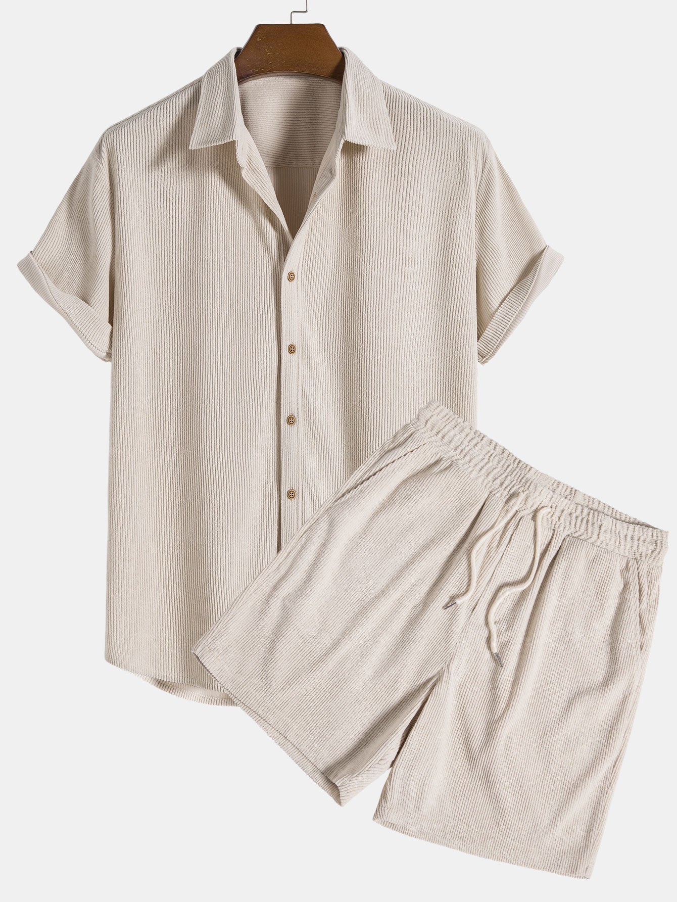 Completo da uomo leggero e traspirante con pantaloni elasticizzati per primavera e estate