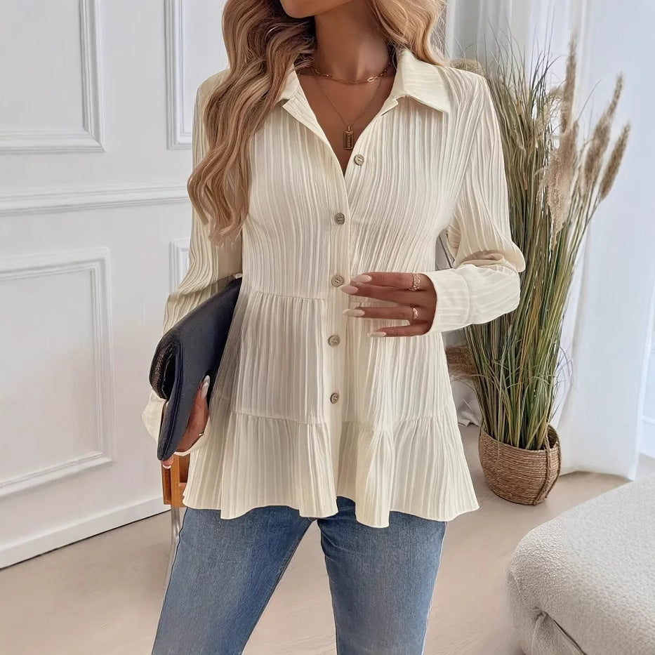 Camicia Pullover in Cotone Poliestere a Maniche Lunghe | Ideale per Primavera e Autunno