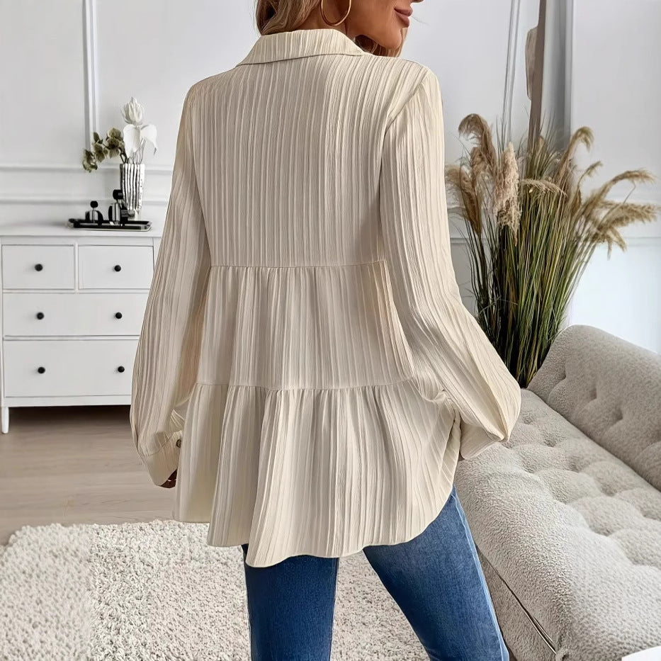 Camicia Pullover in Cotone Poliestere a Maniche Lunghe | Ideale per Primavera e Autunno