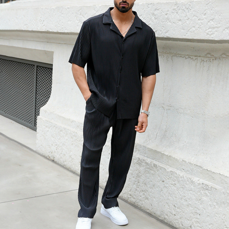 Completo da Uomo a Maniche Corte con Pantaloni | Ideale per l'Estate